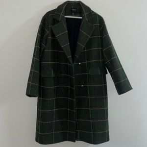 Forever 21 Dark Green Oversize Coat.